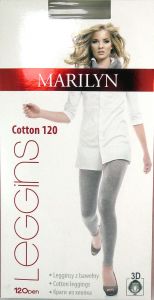 Marilyn Legginsy Cotton 120 3/4 nero Wyprzedaż
